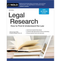 Legal Research: How to Find & Understand the Law - Paperback
