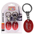 2PK Kosher Coins - Meat Red