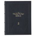 NLT Family Heritage Bible, Large Print Family Devotional Bible for Study, New Living Translation Holy Bible Full-Grain Leather Hardcover, Additional I - Leather