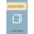 Lectures On Ordinary Differential Equations - Hardcover
