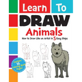 Learn to Draw Animals: How to Draw Like an Artist in 5 Easy Steps - Paperback
