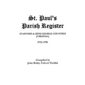St. Paul's Parish Register - Paperback