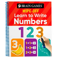 Brain Games Wipe-Off - Learn to Write: Numbers (Kids Ages 3 to 6) - Spiral