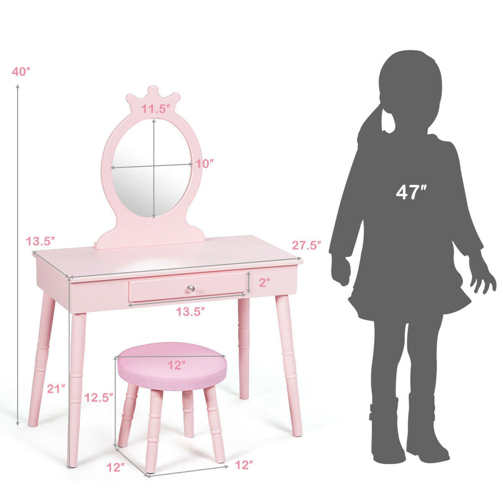 Kids Vanity Makeup Table