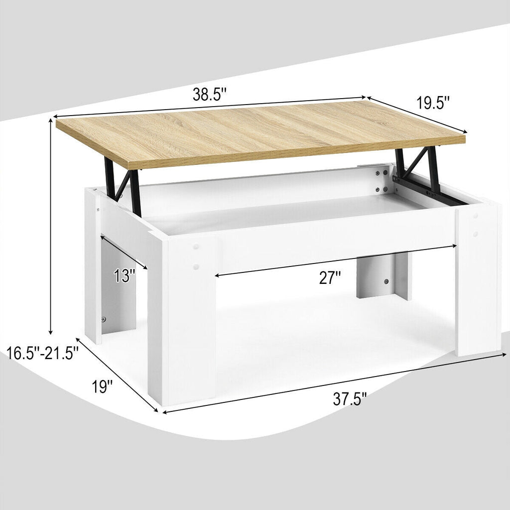 Lift Top Coffee Pop-UP Cocktail Table
