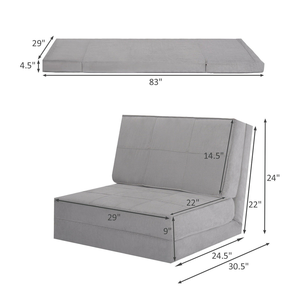 High Quality Fam Convertible Lounger Folding Sofa Sleeper Bed