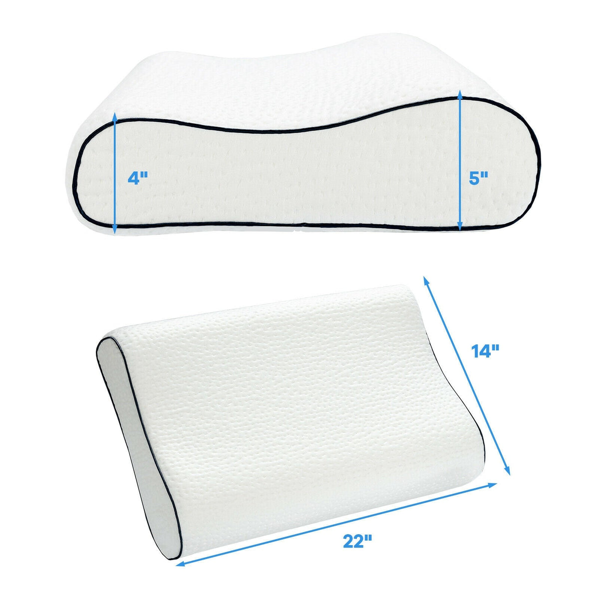 Memory Foam Sleep Pillow Orthopedic Contour Cervical Neck Support
