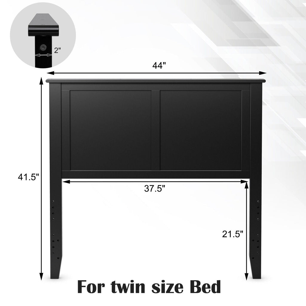 Solid Wood Flat Panel Headboard for Twin-size Bed