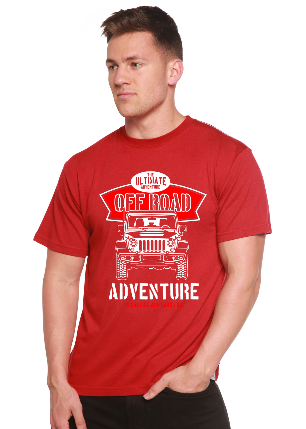 Off Road Spun Bamboo® Men's Bamboo Viscose/Organic Cotton Short Sleeve Graphic T-Shirt