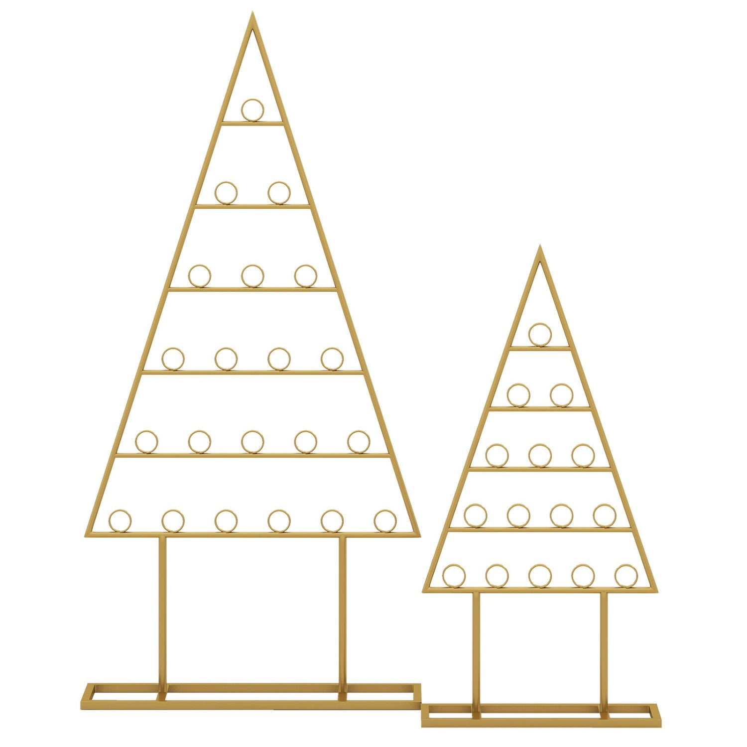 Christmas Tree Photo Holder with 36 Clips - 2 Pack Set