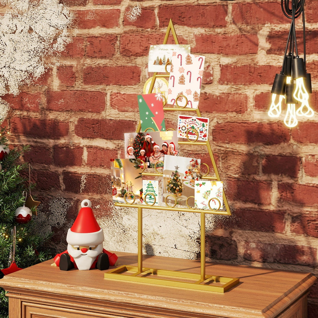 Christmas Tree Photo Holder with 36 Clips - 2 Pack Set
