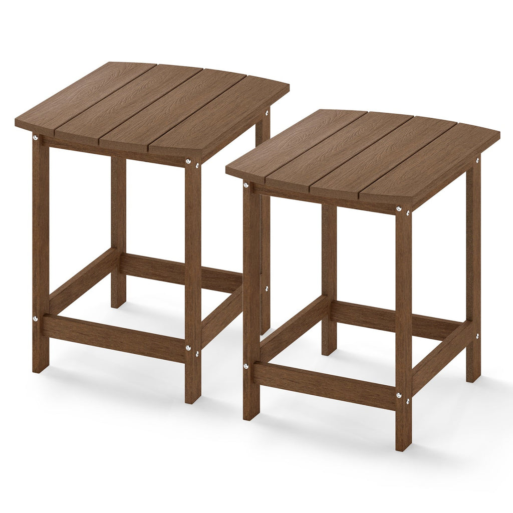 18-Inch Adirondack Side Table Set of 2 for Patio