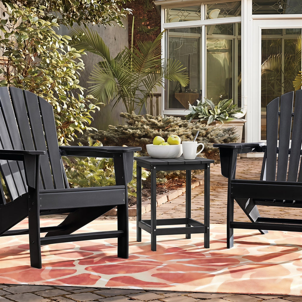18-Inch Adirondack Side Table Set of 2 for Patio