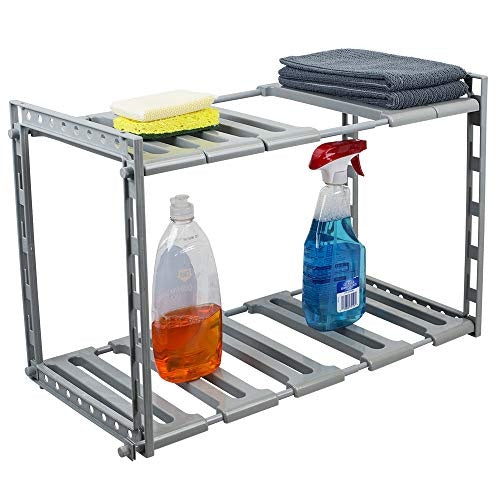 2 Tier Adjustable Under Sink Organizer