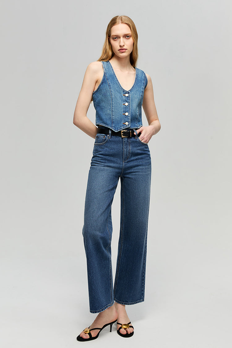 Blue Horizon Denim Vest HJ903
