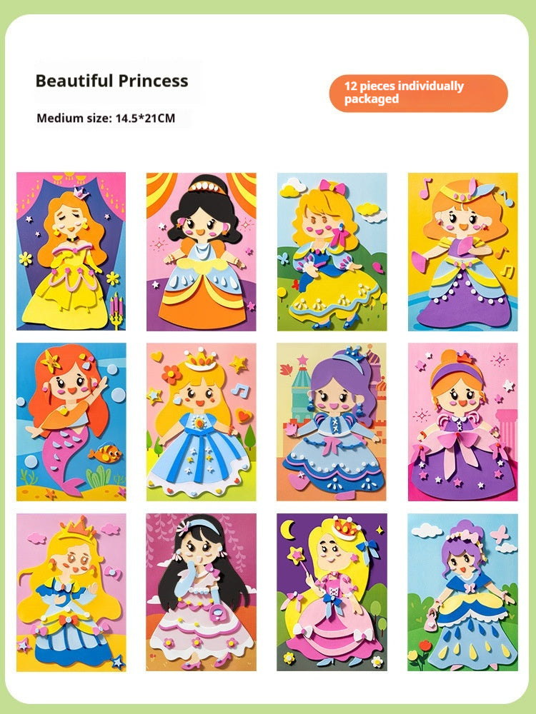 Childrens DIY 3D EVA Sticker Art Craft Toy