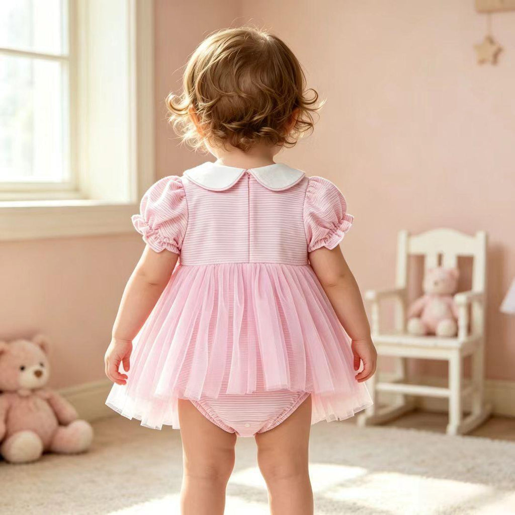 Baby Bow-printed Triangle Bodysuit