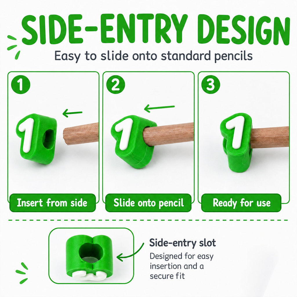 40PCS Numbered Pencil Toppers, 1-40 Reusable 3D Printed Pencil Number Caps, Side-Entry Pencil Labels For Classroom Organization, Teachers, Students & Homeschool