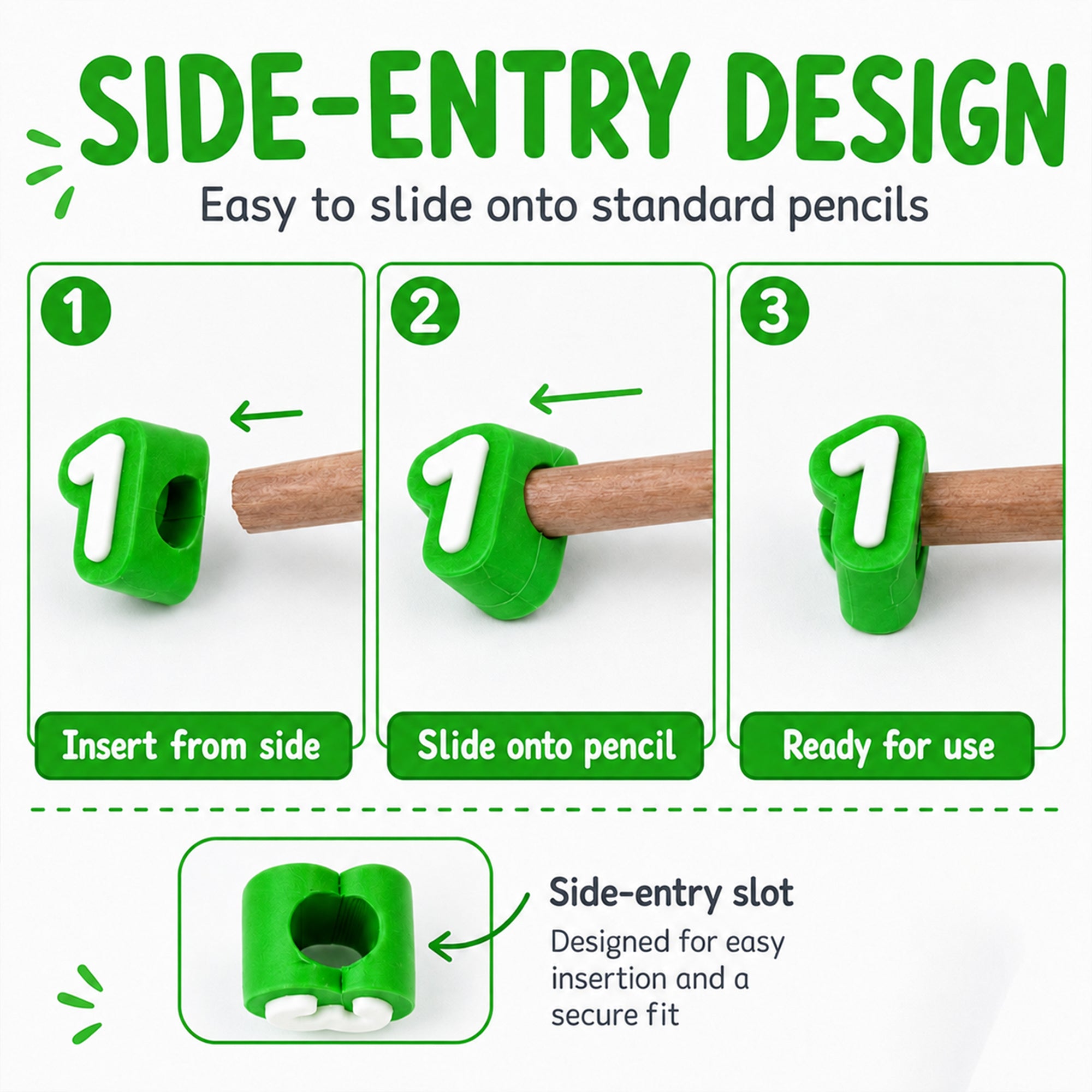 40PCS Numbered Pencil Toppers, 1-40 Reusable 3D Printed Pencil Number Caps, Side-Entry Pencil Labels For Classroom Organization, Teachers, Students & Homeschool