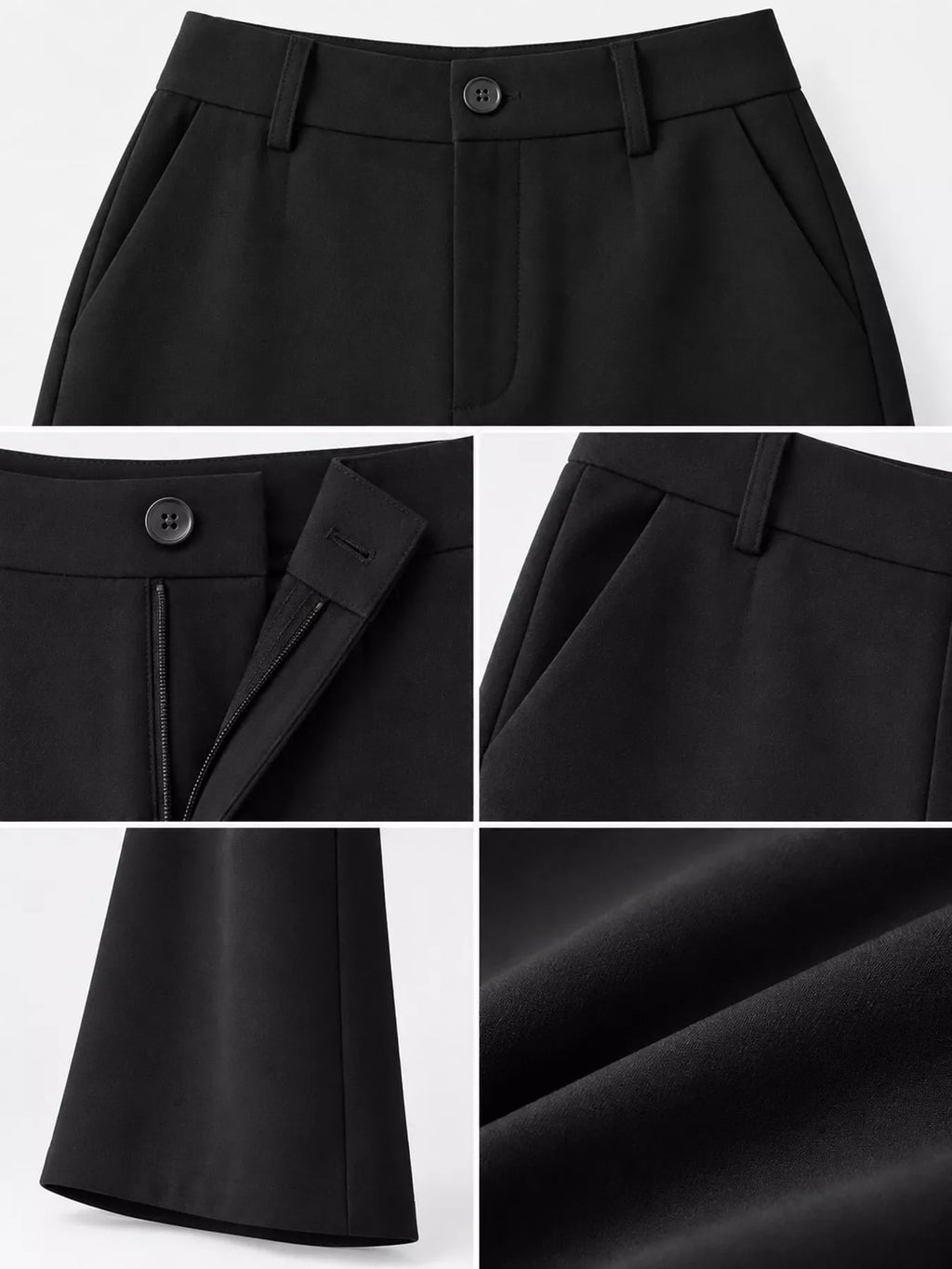 Full Size High-Waisted Slim-Fit Straight-Leg Pants Plus Size