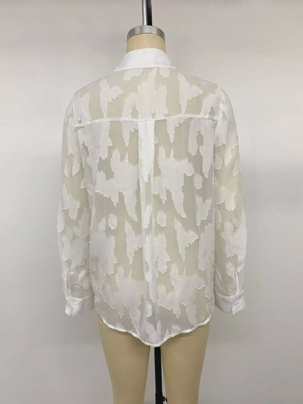 Sheer Button-Down Shirt