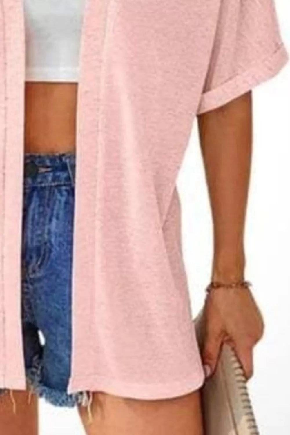 Side Sit Open Front Cardigan