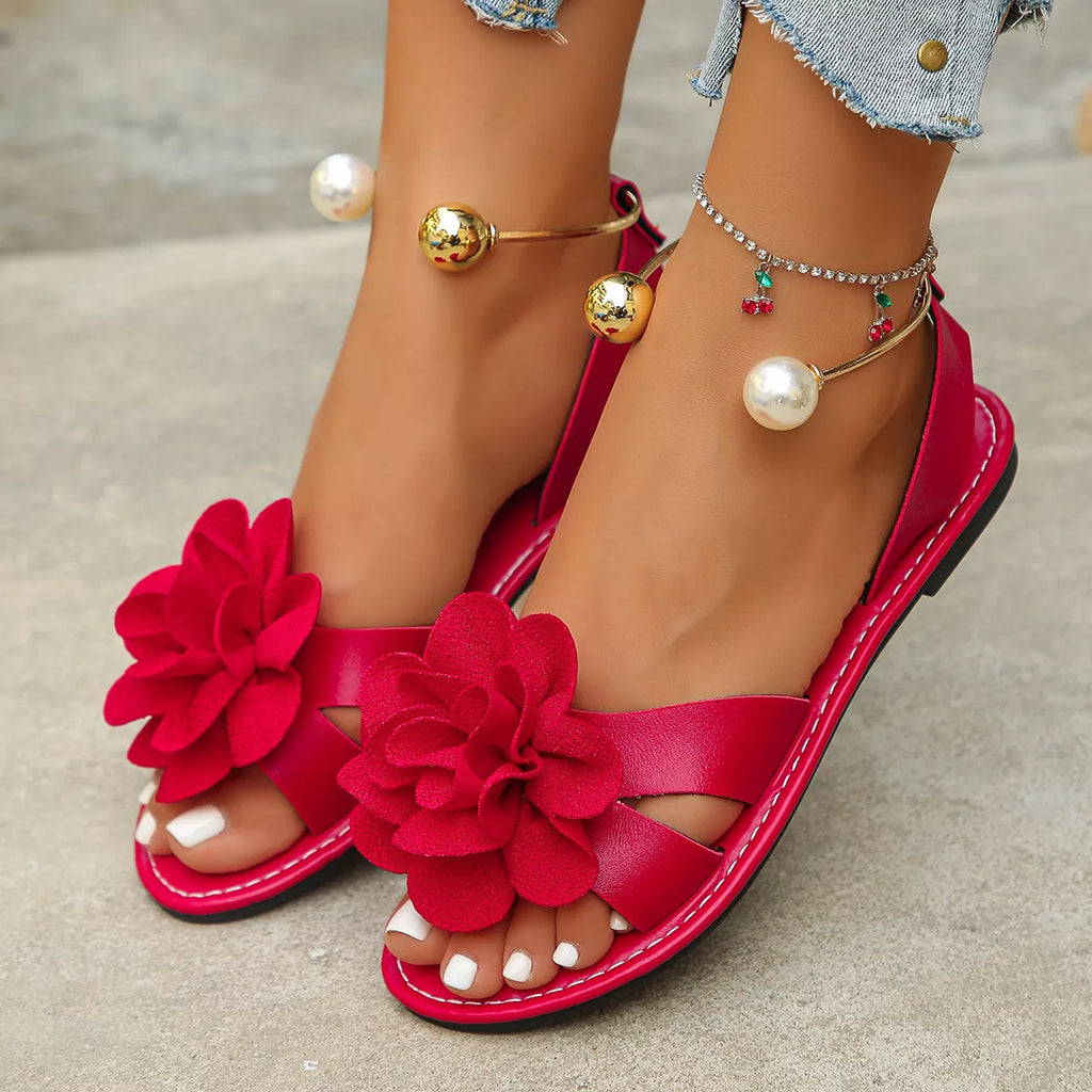 Flower Open Toe Sandals