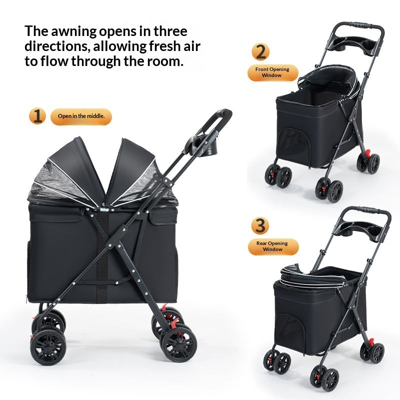 Multi-Functional Pet Stroller For Medium To Large Dogs