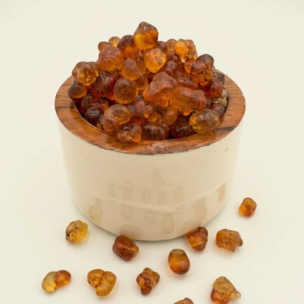 Authentic Unmilled Round Peach Gum Crystals (Tao Jiao)