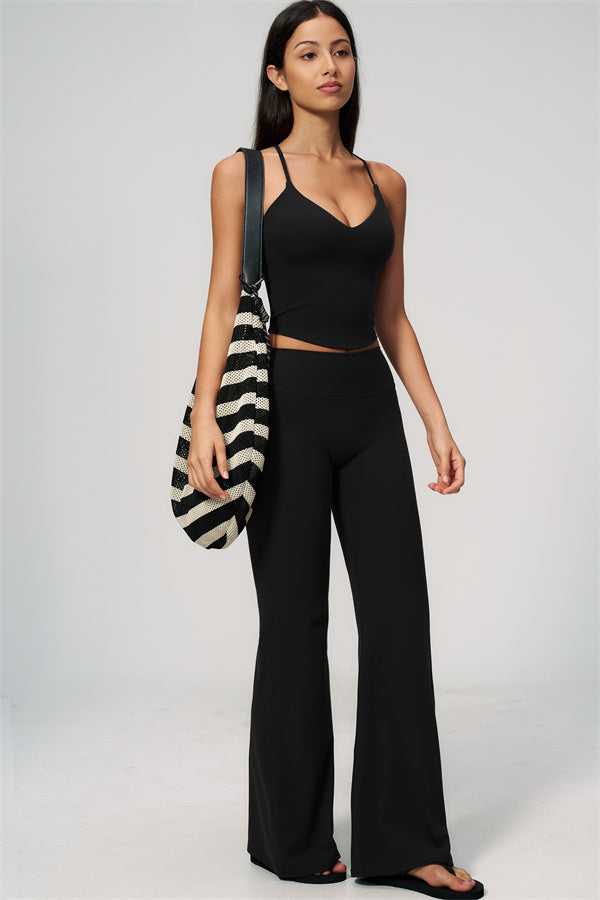 The Zura Tank Top Flared Leggings 2-Piece Set