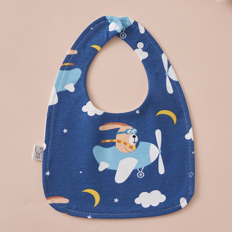Babys Pure Cotton U-shaped Bib Waterproof Baby Bib