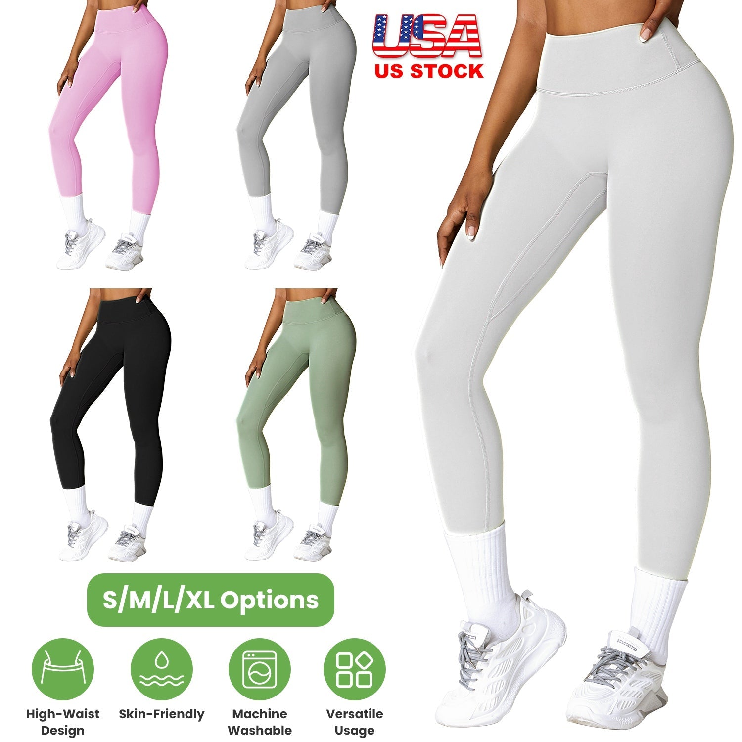 Women's High Waist Leggings with Tummy Control