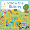 Follow Me Maze Books: Follow the Bunny - Board Book