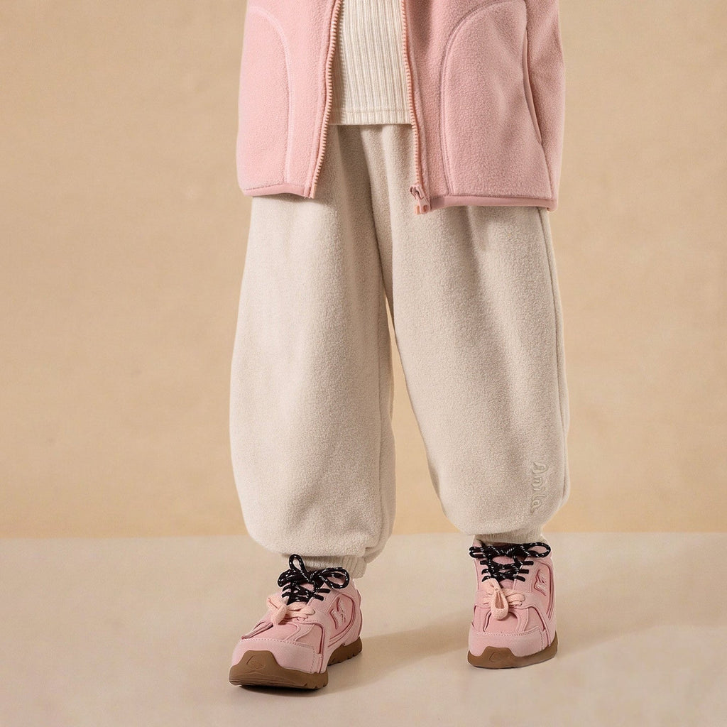 Elastic Waist Warm Trousers Winter Casual Bottoms