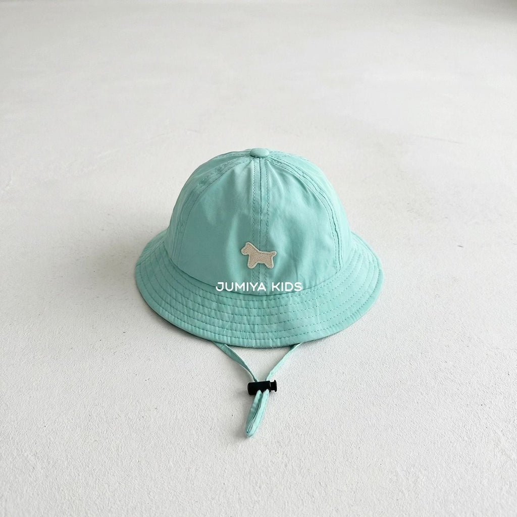 Baby Fisherman Hat With Small Spade Embroidery For Sun Protection