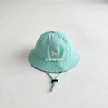 Baby Fisherman Hat With Small Spade Embroidery For Sun Protection
