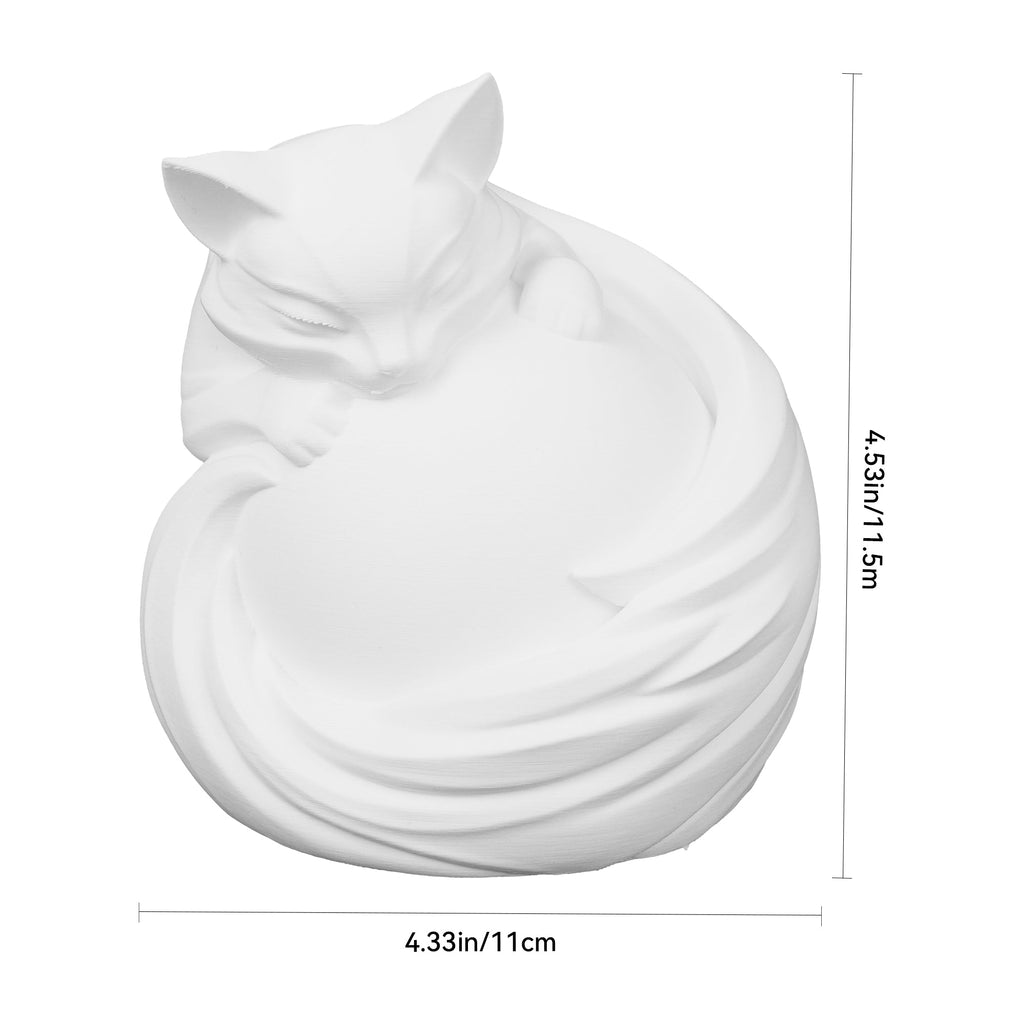 3D Printed Cat Ambient Table Lamp, Warm Glow Decorative Night Light, Cute Sculptural Desk Lamp For Bedroom, Bookshelf And Home Decor
