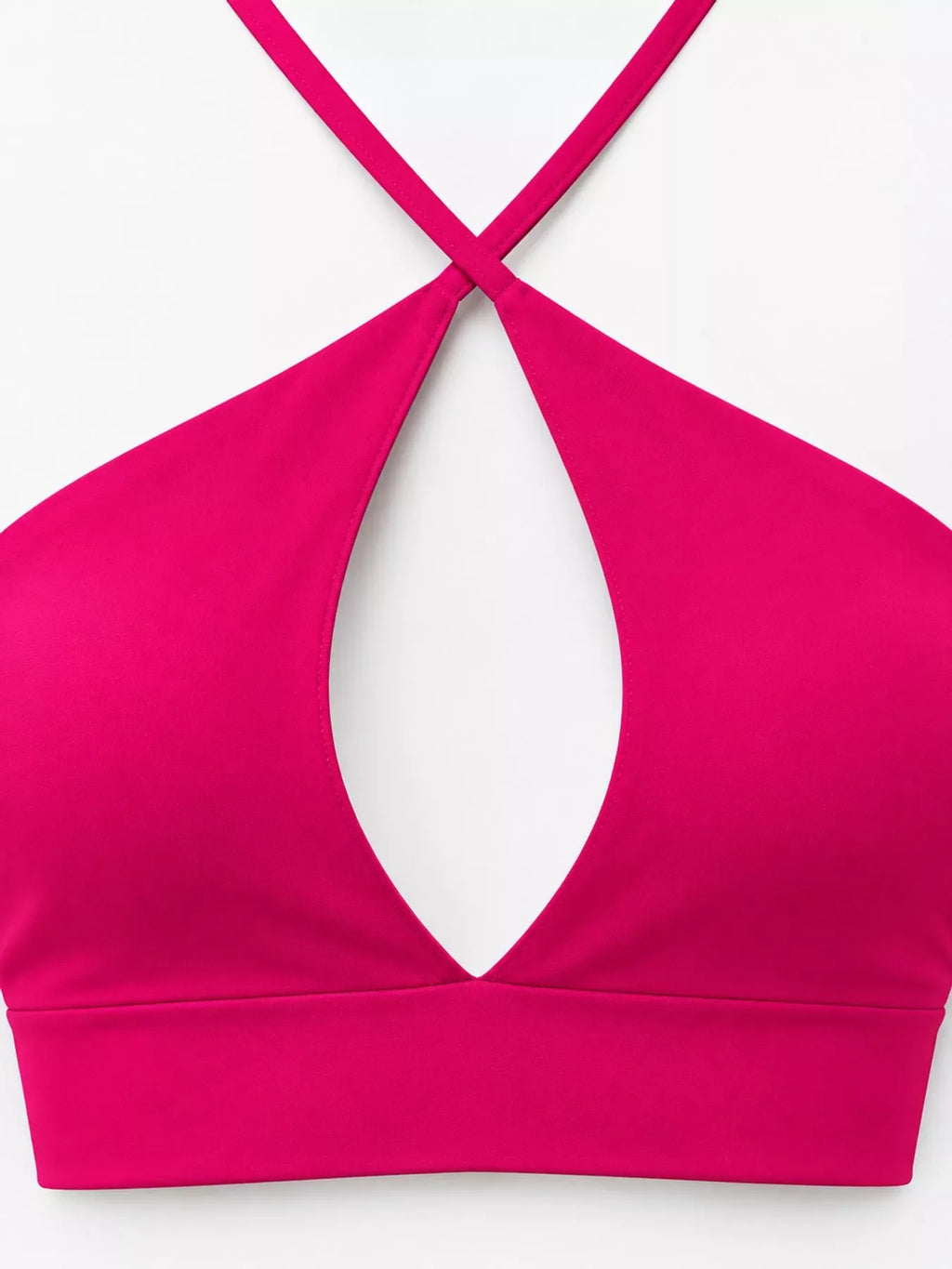 Halter Neck Cut-Out Crop Cami