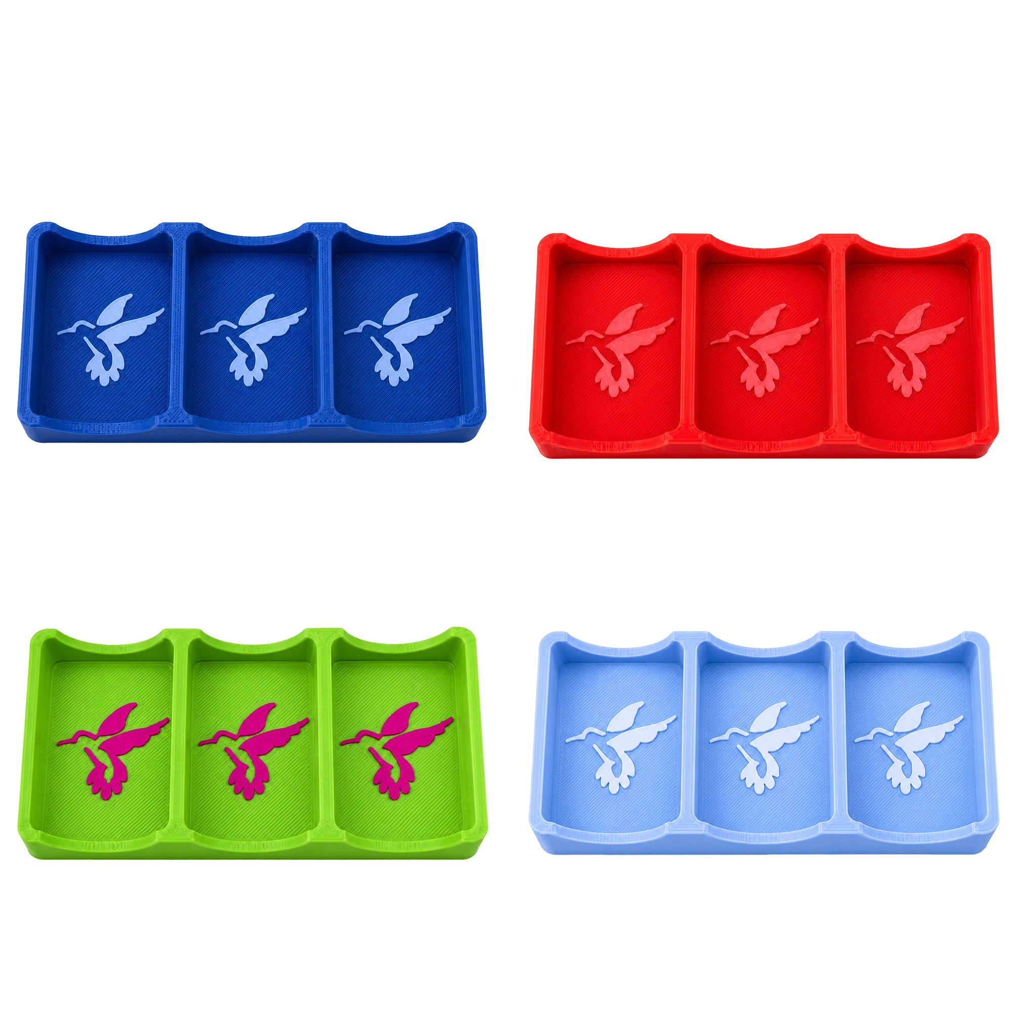3-Slot Mahjong Tile Exchange Tray, 3D Printed Mahjong Passing Holder For 3 Tiles, Compact American Mahjong Game Accessory