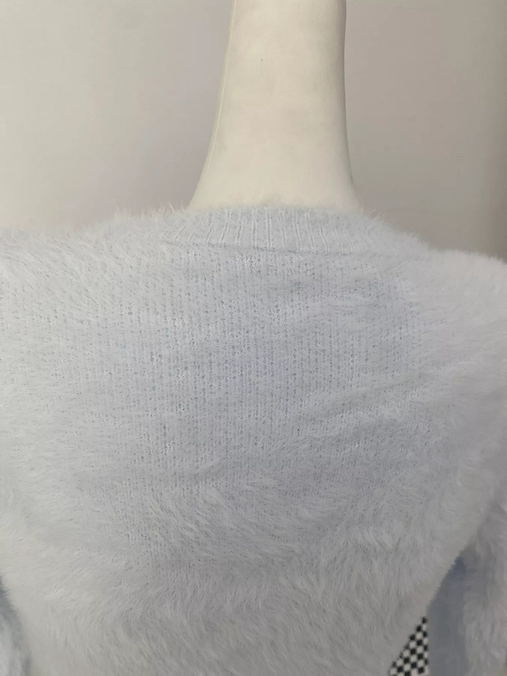 Soft Fuzzy Button-Down Cropped Cardigan