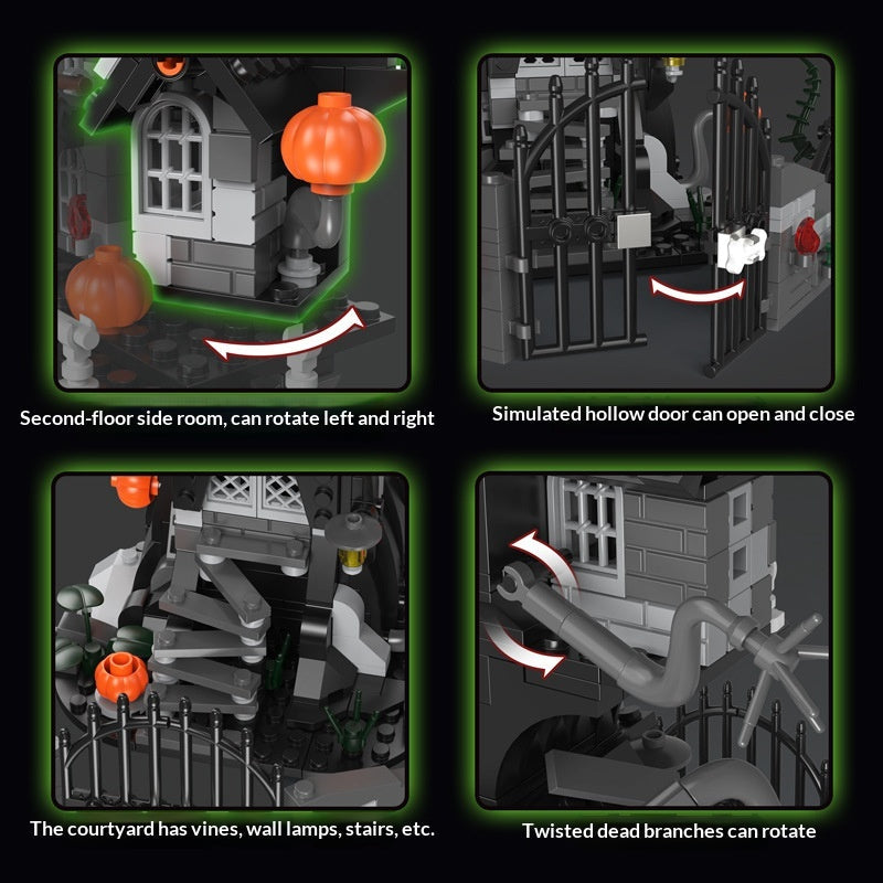 Ghost House Building Block Assembly Model Toy