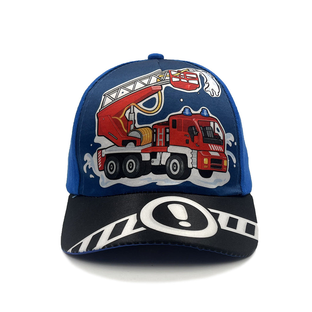 Cartoon Children's Baseball Cap For Engineering Vehicle Excavator