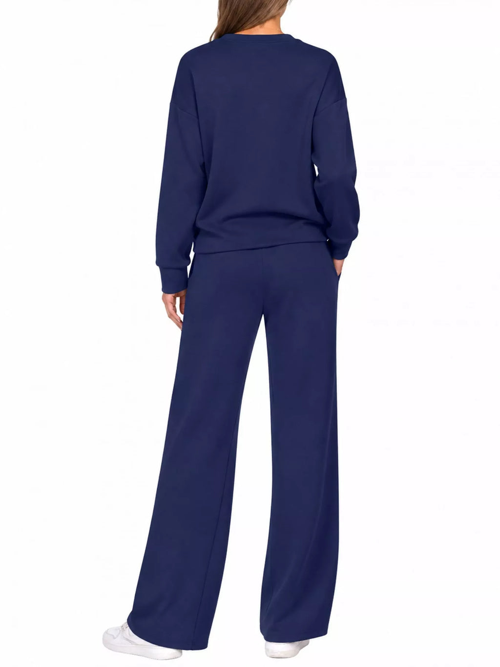 Dropped Shoulder Top and Pants Set