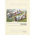 Vintage Lined Notebook Greetings from Santa Cruz, California - Paperback