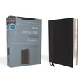 Niv, Thinline Bible, Compact, Leathersoft, Black/Gray, Red Letter, Comfort Print - Imitation Leather
