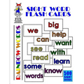 Sight Word Flash Cards: 500 Rainbow Words - Paperback