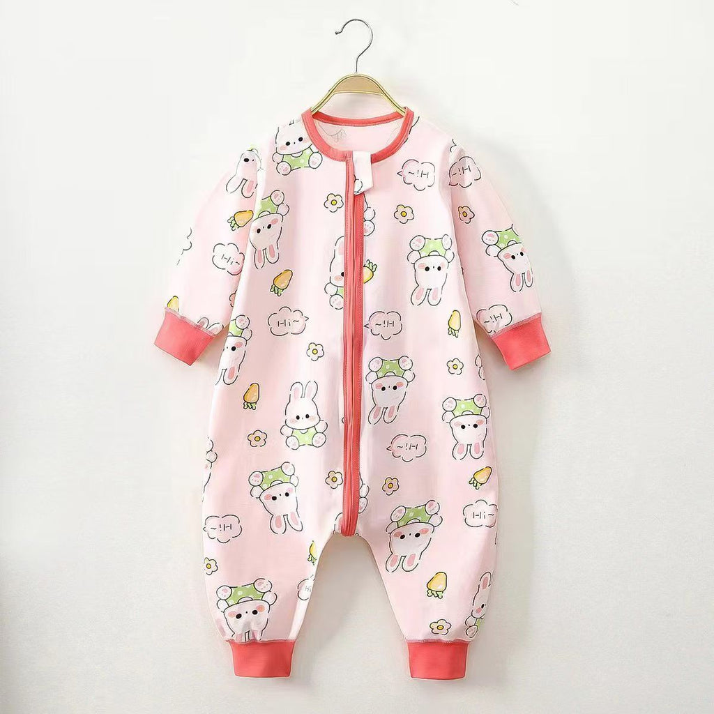Split-leg Sleeping Bag To Prevent Kicking Off The Covers One-piece Bodysuit