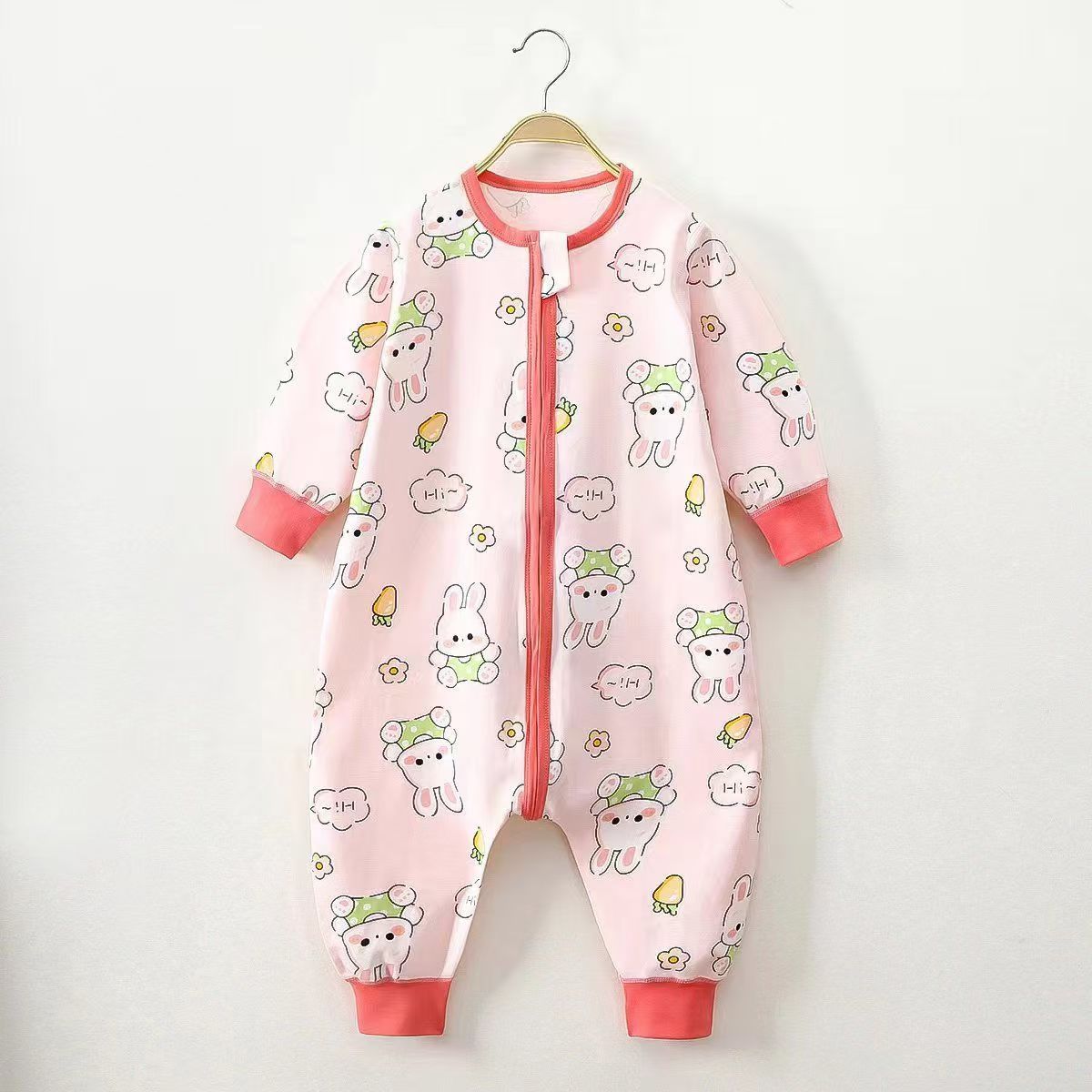 Split-leg Sleeping Bag To Prevent Kicking Off The Covers One-piece Bodysuit