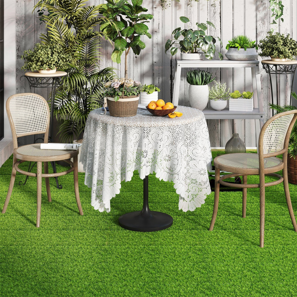 30 PCS Interlocking Artificial Grass Tiles