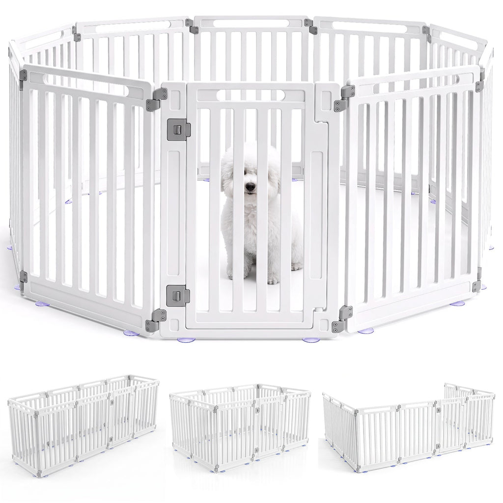 Dog Playpen 10 Panel 31.5" Height Indoor Outdoor Pet Fence